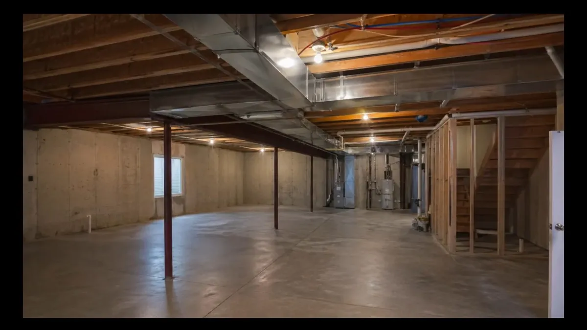 unfinished basement is framed and ready for new bathroom plumbing illustrating Why Maricopa Plumbing Is Different from the Rest of Arizona — and What Every New Homeowner Needs to Know
